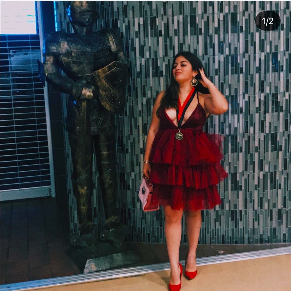 Fashion Nova | Cardi B Inspired Ruffle Chiffon Dress